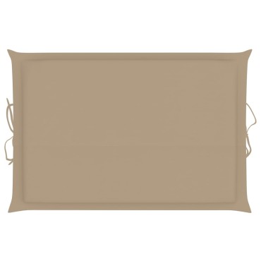 vidaXL Μαξιλάρι Ξαπλώστρας Μπεζ 186x58x4cm από Ύφασμα Oxford