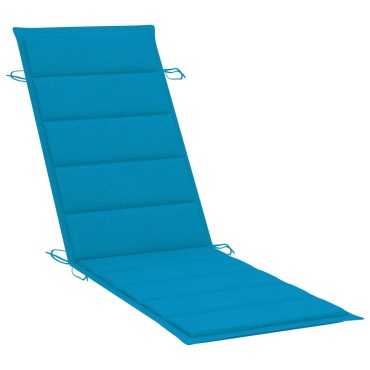 vidaXL Μαξιλάρι Ξαπλώστρας Μπλε Ρουά 186x58x4cm από Ύφασμα Oxford