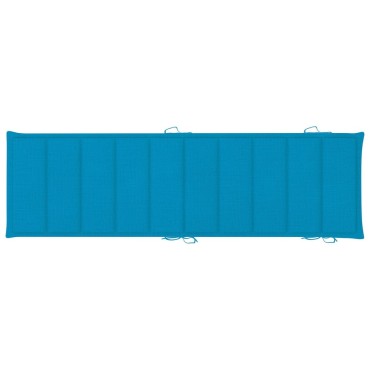vidaXL Μαξιλάρι Ξαπλώστρας Μπλε Ρουά 186x58x4cm από Ύφασμα Oxford