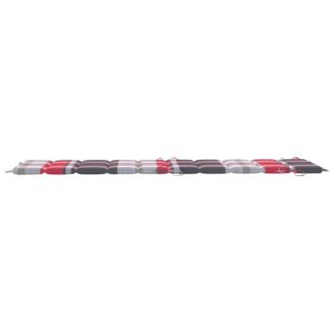 vidaXL Μαξιλάρι Ξαπλώστρας Κόκκινο Καρό 186x58x3 εκ. από Ύφασμα Oxford