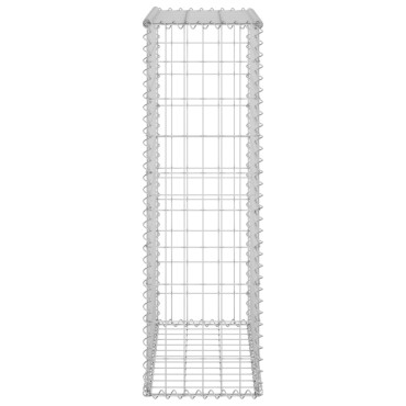 vidaXL Συρματοκιβώτιο Τοίχος 60x30x100cm Γαλβαν. Χάλυβας + Καλύμματα
