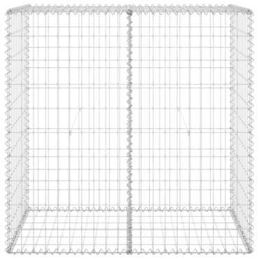 vidaXL Συρματοκιβώτιο Τοίχος 100x60x100cm Γαλβαν.Χάλυβας + Καλύμματα