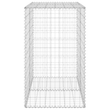 vidaXL Συρματοκιβώτιο Τοίχος 100x60x100cm Γαλβαν.Χάλυβας + Καλύμματα