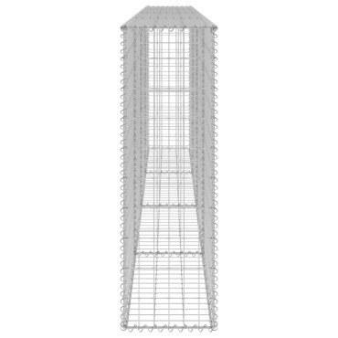 vidaXL Συρματοκιβώτιο Τοίχος 300x30x100 εκ. Γαλβαν.Χάλυβας + Καλύμματα