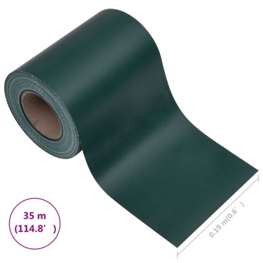 vidaXL Περίφραξη Προστατευτική Πράσινη Ματ 35x0,19 μ. από PVC