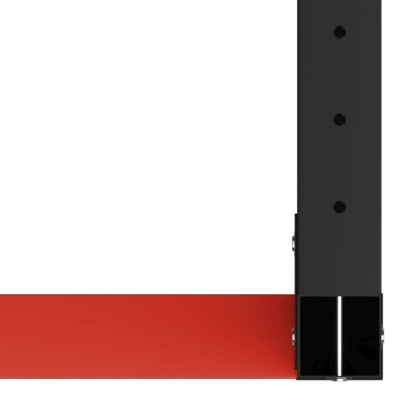 vidaXL Σκελετός Πάγκου Εργασίας Μαύρο/Κόκκινο 80x57x79cm Μεταλλικός 1 τεμ.