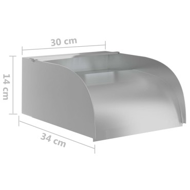 vidaXL Καταρράκτης 30 x 34 x 14 εκ. από Ανοξείδωτο Ατσάλι 304 με LED