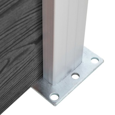 vidaXL Πάνελ Περίφραξης Μαύρο 180x186cm από WPC