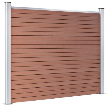 vidaXL Πάνελ Περίφραξης Καφέ 180x146cm από WPC