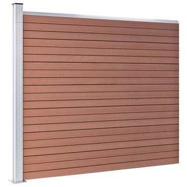 vidaXL Πάνελ Περίφραξης Καφέ 175x146cm από WPC