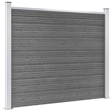 vidaXL Πάνελ Περίφραξης Γκρι 180x146cm από WPC