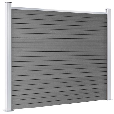 vidaXL Πάνελ Περίφραξης Γκρι 180x146cm από WPC