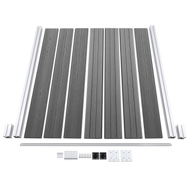 vidaXL Πάνελ Περίφραξης Γκρι 180x146cm από WPC