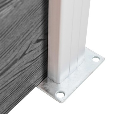 vidaXL Πάνελ Περίφραξης Γκρι 180x146cm από WPC