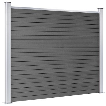 vidaXL Πάνελ Περίφραξης Μαύρο 180x146cm από WPC
