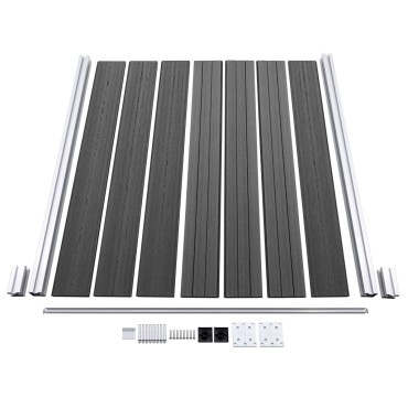 vidaXL Πάνελ Περίφραξης Μαύρο 180x146cm από WPC