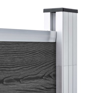 vidaXL Πάνελ Περίφραξης Μαύρο 180x146cm από WPC