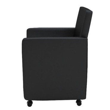 vidaXL Καρέκλες Τραπεζαρίας 6 τεμ. Μαύρες από Συνθετικό Δέρμα 58,5x65x88cm