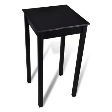 Τραπέζι Μπαρ με 2 Καρέκλες Μπαρ Μαύρο 55x55x107cm