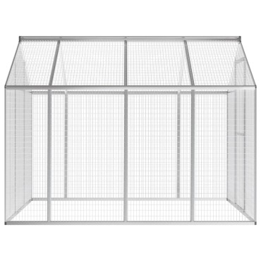 vidaXL Κλουβί Πτηνών Εξωτερικού Χώρου 178 x 242 x 192 εκ. Αλουμινίου