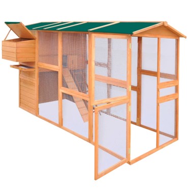 vidaXL Κοτέτσι 295 x 163 x 170 εκ. Ξύλινο