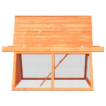 vidaXL Κλουβί Κουνελιών 152x128x108 εκ. από Μασίφ Ξύλο Πεύκου/Ελάτης