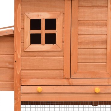 vidaXL Κοτέτσι 170 x 81 x 110 εκ. από Μασίφ Ξύλο Πεύκου και Ελάτης
