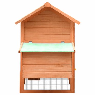 vidaXL Κοτέτσι 170 x 81 x 110 εκ. από Μασίφ Ξύλο Πεύκου και Ελάτης