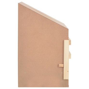 vidaXL Φωλιά για Κότες με 3 Θέσεις 93x40x65 εκ. από Μασίφ Ξύλο Πεύκου