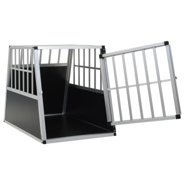 vidaXL Κλουβί Σκύλου με Μονή Πόρτα 65 x 91 x 69,5 εκ.