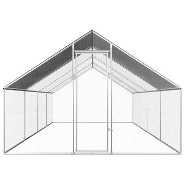 vidaXL Κοτέτσι - Κλουβί Εξωτ.Χώρου 2,75x8x1,92 μ. από Γαλβανισμένο Χάλυβα