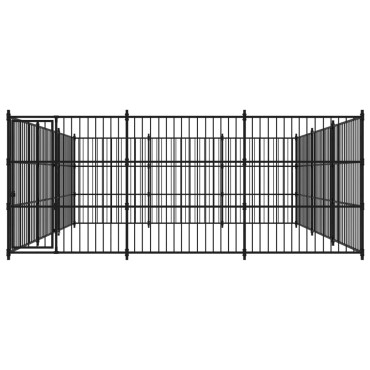 vidaXL Κλουβί Σκύλου Εξωτερικού Χώρου 450 x 450 x 185 εκ.