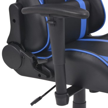 vidaXL Καρέκλα Γραφείου Racing Ανακλινόμενη με Υποπόδιο Μπλε 41x43cm 1 τεμ.
