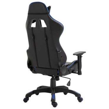 vidaXL Καρέκλα Gaming Μπλε από Συνθετικό Δέρμα 68,5x68x(118-125)cm 1 τεμ.