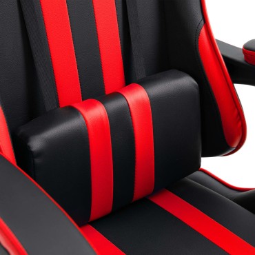 vidaXL Καρέκλα Gaming Κόκκινη από Συνθετικό Δέρμα 61,5x68x(115-122)cm 1 τεμ.