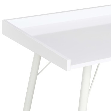 vidaXL Γραφείο Λευκό 90x50x79cm 1 τεμ.