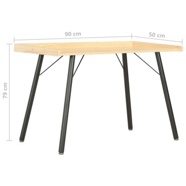 vidaXL Γραφείο Χρώμα Δρυός 90x50x79cm 1 τεμ.