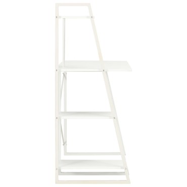 vidaXL Γραφείο με Ράφια Λευκό 102x50x117cm 1 τεμ.