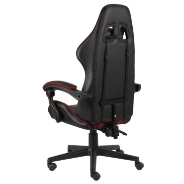 vidaXL Καρέκλα Racing Μαύρο / Λευκό από Συνθετικό Δέρμα 35x41cm 1 τεμ.