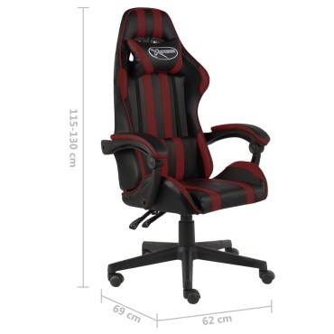 vidaXL Καρέκλα Racing Μαύρο / Λευκό από Συνθετικό Δέρμα 35x41cm 1 τεμ.