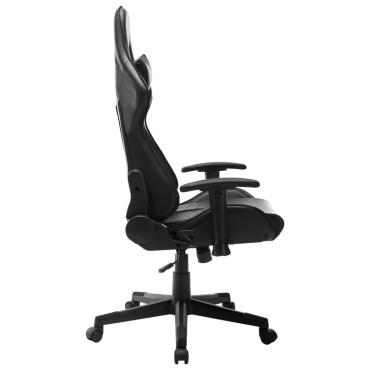 vidaXL Καρέκλα Gaming Ασπρόμαυρη από Συνθετικό Δέρμα 37x51cm 1 τεμ.