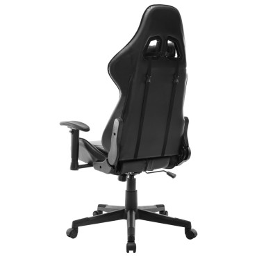 vidaXL Καρέκλα Gaming Ασπρόμαυρη από Συνθετικό Δέρμα 37x51cm 1 τεμ.