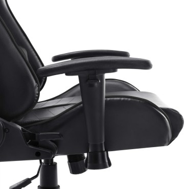 vidaXL Καρέκλα Gaming Ασπρόμαυρη από Συνθετικό Δέρμα 37x51cm 1 τεμ.