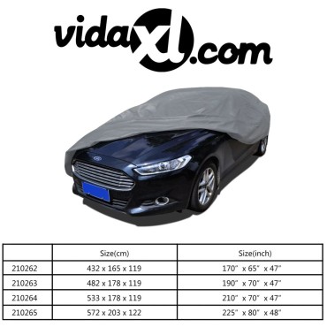 vidaXL Κουκούλα Αυτοκινήτου XL από Ύφασμα Non Woven