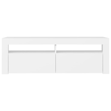 vidaXL Έπιπλο Τηλεόρασης με LED Καφέ Λευκό 120x30x50cm