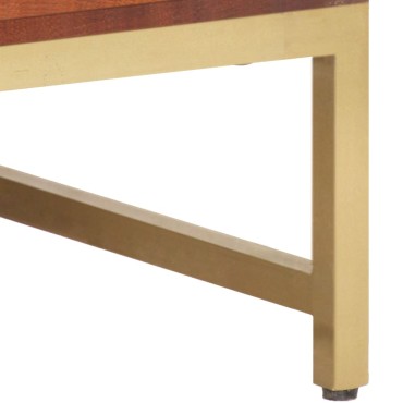 vidaXL Τραπεζάκι Σαλονιού Καφέ Μελί 67x67x45cm Μασίφ Ξύλο Ακακίας 1 τεμ.
