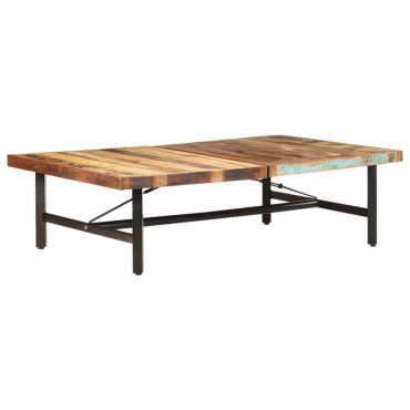 vidaXL Τραπεζάκι Σαλονιού 142x90x42cm από Μασίφ Ανακυκλωμένο Ξύλο 1 τεμ.