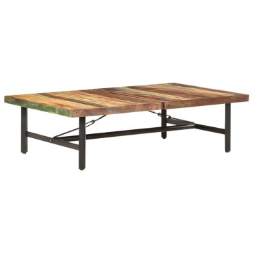 vidaXL Τραπεζάκι Σαλονιού 142x90x42cm από Μασίφ Ανακυκλωμένο Ξύλο 1 τεμ.