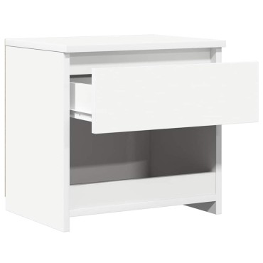 vidaXL Κομοδίνα 2 τεμ. Λευκά 40x30x39cm από Επεξ. Ξύλο