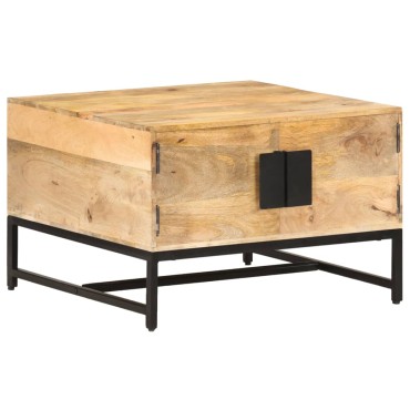 vidaXL Τραπεζάκι Σαλονιού 67x67x45cm από Μασίφ Ξύλο Μάνγκο 1 τεμ.